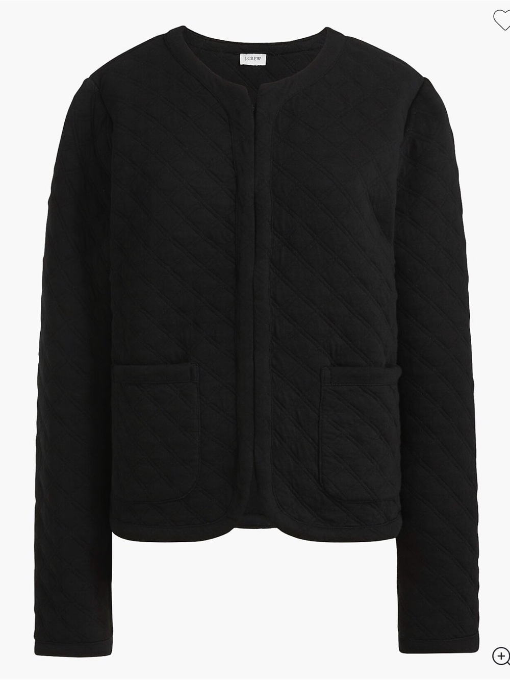 J. Crew Black Quilted Jacket